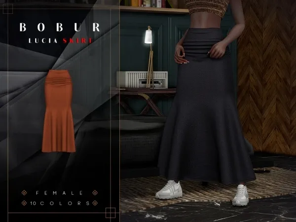 Alpha Lucia skirt - The Sims 4 Custom Content