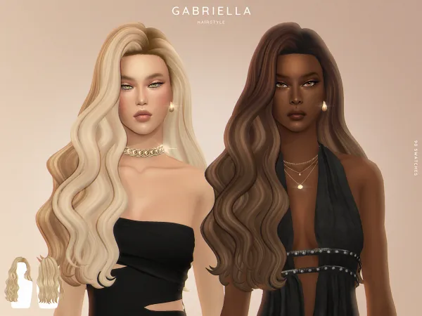 Maxis Match [EnriqueS4] Gabriella Hairstyle - The Sims 4 Custom Content