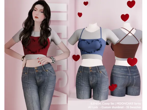 Alpha ILN Delaney Set - The Sims 4 Custom Content