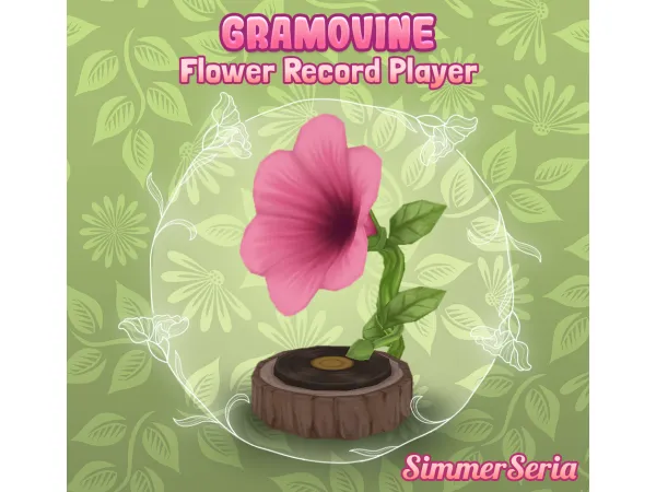 Gramovine - Flower Record Player by SimmerSeria