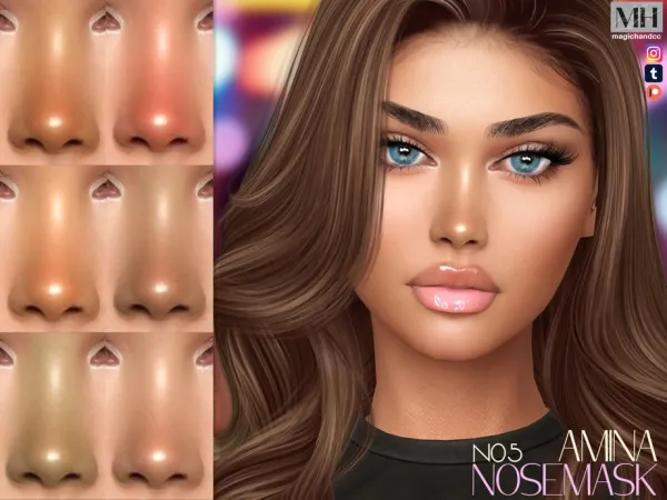 Alpha Amina Nosemask N05 - The Sims 4 Custom Content