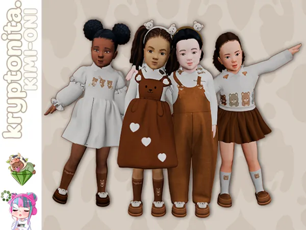 Mix Toddler Bear - The Sims 4 Custom Content