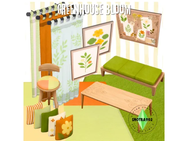 Maxis Match Greenhouse Bloom by Snotra902 - The Sims 4 Custom Content