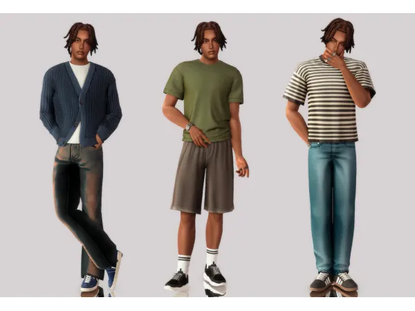 Maxis Match BASIC EVERYDAY OUTFITS by nataliemonique - The Sims 4 Custom Content