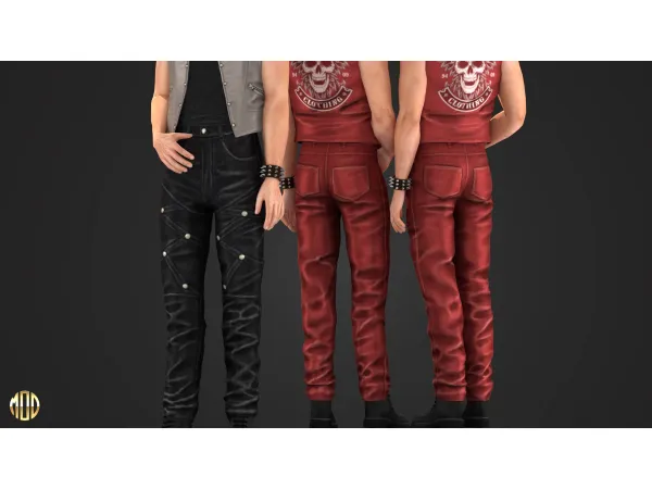 Maxis Match BAD DECISIONS PANTS by ModCo Studios - The Sims 4 Custom Content