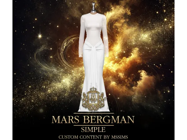 Alpha MARS BERGMAN SIMPLE by Mssims4 - The Sims 4 Custom Content