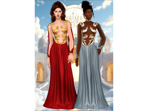 Sims 2 Alpha Gown Dresses CC: Kurimas4t2_Belaloallure-AthenaLongDress