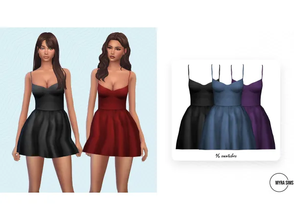 Maxis Match ELLIE DRESS by Myra Sims - The Sims 4 Custom Content