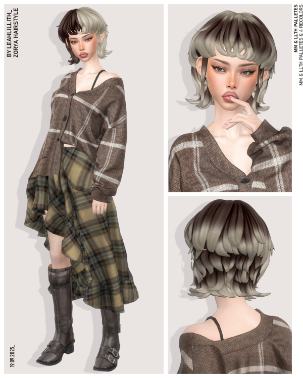 Maxis Match Zorya Hairstyle by simsfinds - The Sims 4 custom content