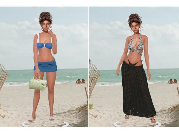 Alpha Nicolettau2019s going to the beach lookbook by MELANIES SIMS 4 - The Sims 4 Custom Content