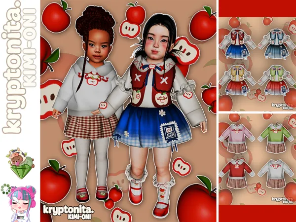 Mix Apple Toddler - The Sims 4 Custom Content