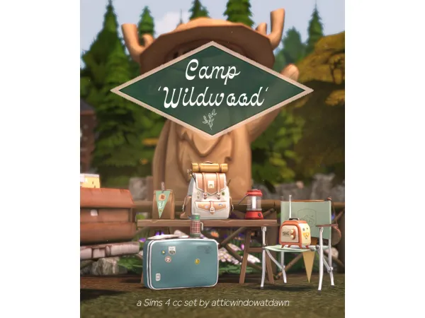 Maxis Match Camp 'Wildwood' by atticwindowatdawn - The Sims 4 Custom Content