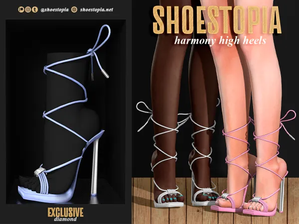 Alpha Harmony High Heels - The Sims 4 Custom Content