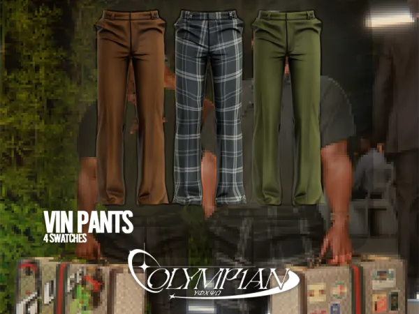 Alpha Olympian VIN Pants (Standard Version) - The Sims 4 Custom Content