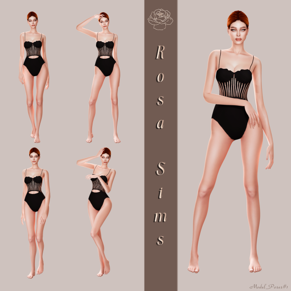 Mix Model_Poses1 [RoseSims] by simsfinds - The Sims 4 Custom Content
