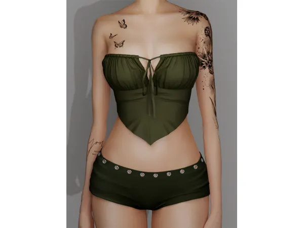 Mix Kriss tattoo by Theasimz - The Sims 4 Custom Content