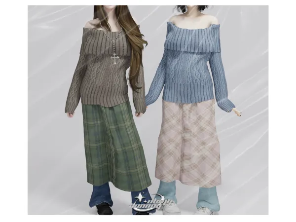 Alpha Grunge Akubi Outfit - The Sims 4 Custom Content