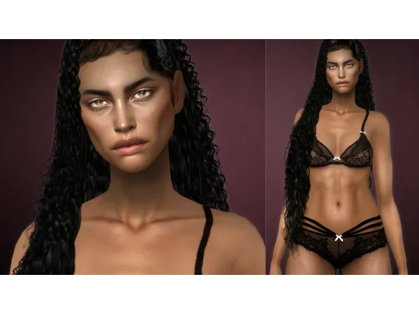 Alpha AVERY SKIN DARK by Remussirion - The Sims 4 Custom Content