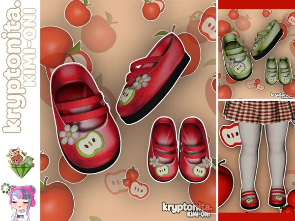Mix Apple Shoes - The Sims 4 Custom Content