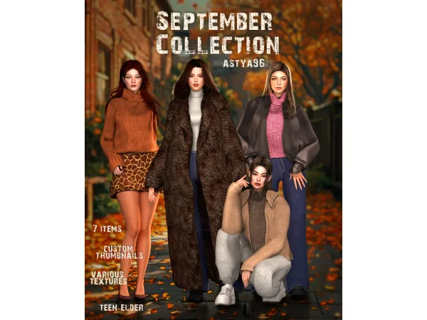 Alpha September 2025 Collection by astya96 - The Sims 4 Custom Content