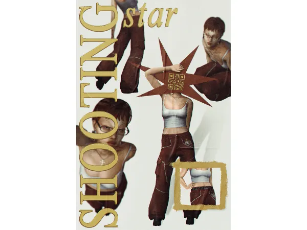 Maxis Match SHOOTING STAR JEANS for fem and masc frames by lucidicer - The Sims 4 Custom Content