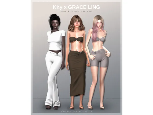 Alpha Khy x GRACE LING Collection by xbluepillx - The Sims 4 Custom Content