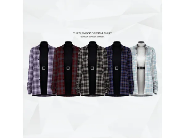 Turtleneck Dress & Shirt