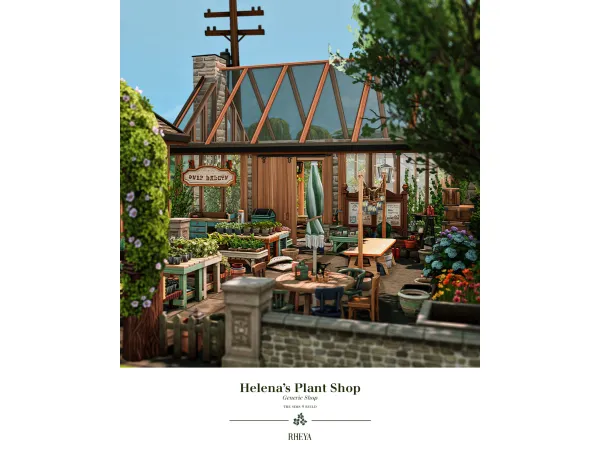 Maxis Match Helena's Plant Shop by Rheya28 - The Sims 4 Custom Content