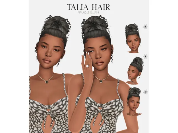 Maxis Match TALIA HAIR by orchiona_ - The Sims 4 Custom Content
