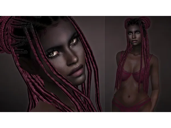 Alpha ASHLEY SKIN DARK by Remussirion - The Sims 4 Custom Content