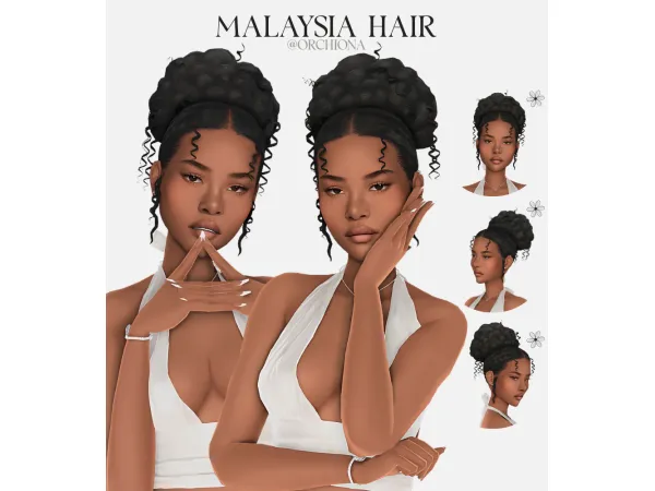 Maxis Match MALAYSIA HAIR by orchiona_ - The Sims 4 Custom Content
