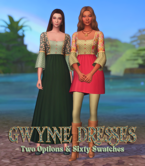 Maxis Match Gwynne Dresses by simsfinds - The Sims 4 Custom Content