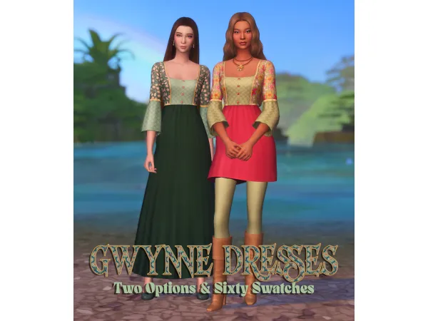 Maxis Match Gwynne Dresses by icecreamforbreakfast - The Sims 4 Custom Content