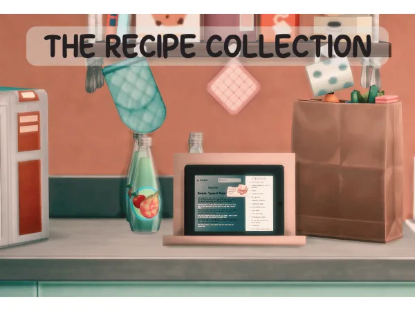 Mix The Recipe Collection App by alwaysjustjay - The Sims 4 Custom Content