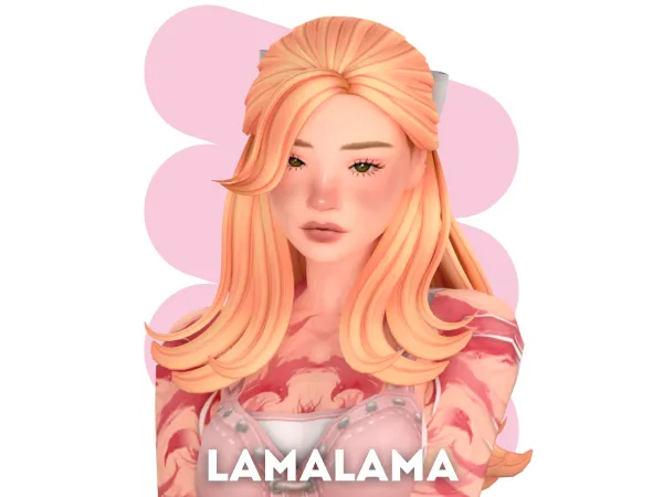 Maxis Match Hair Dorine by lamalamalove - The Sims 4 Custom Content