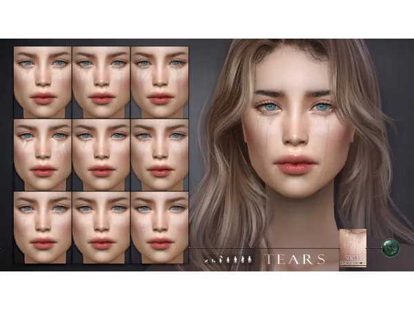 Alpha Tears by RemusSirion - The Sims 4 Custom Content