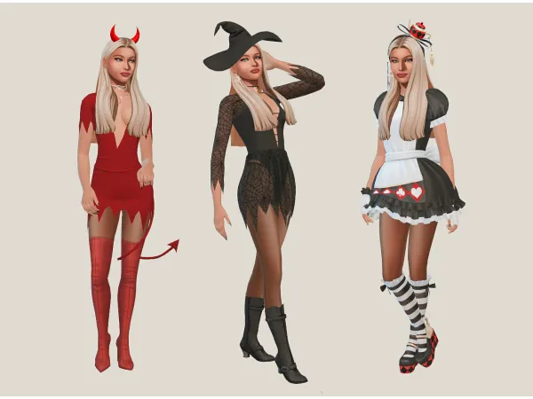 Mix Lenore going to a costume party lookbook by MELANIES SIMS 4 - The Sims 4 Custom Content