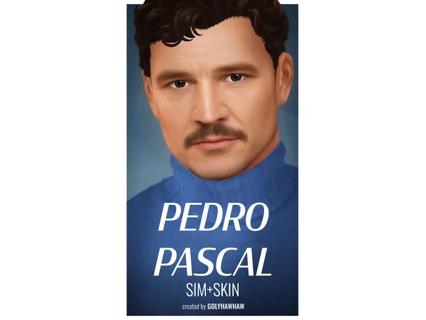 Mix Pedro Pascal Sim Skin by golyhawhaw - The Sims 4 Custom Content
