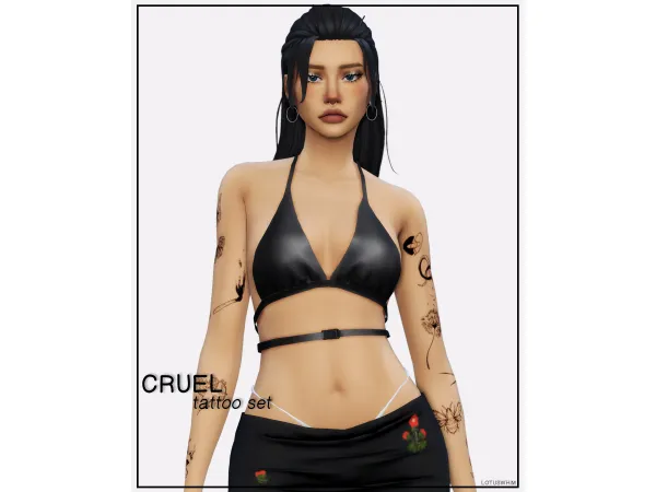 Mix Cruel Tattoo Set - The Sims 4 Custom Content