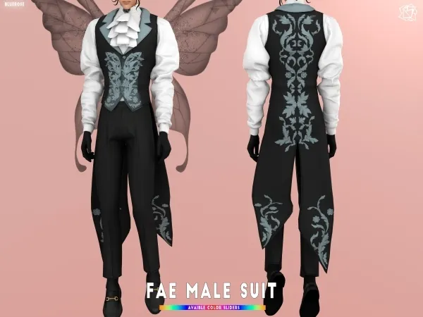 Mix FAE MALE SUIT BRSIMS - The Sims 4 Custom Content