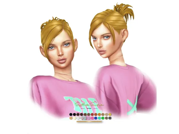 Maxis Match Tiffany Hairstyle by sehablasimlish - The Sims 4 Custom Content