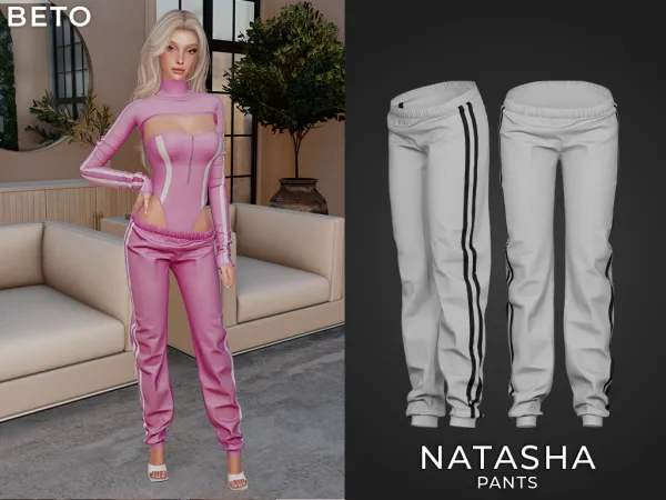 Alpha Natasha (Pants) - The Sims 4 Custom Content