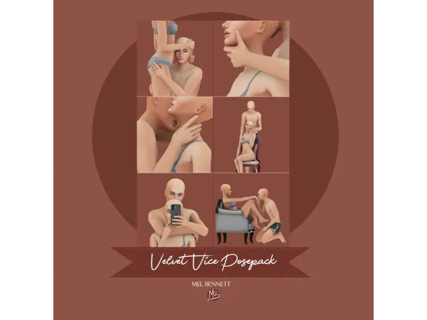 Mix Velvet Vice Posepack - The Sims 4 Custom Content