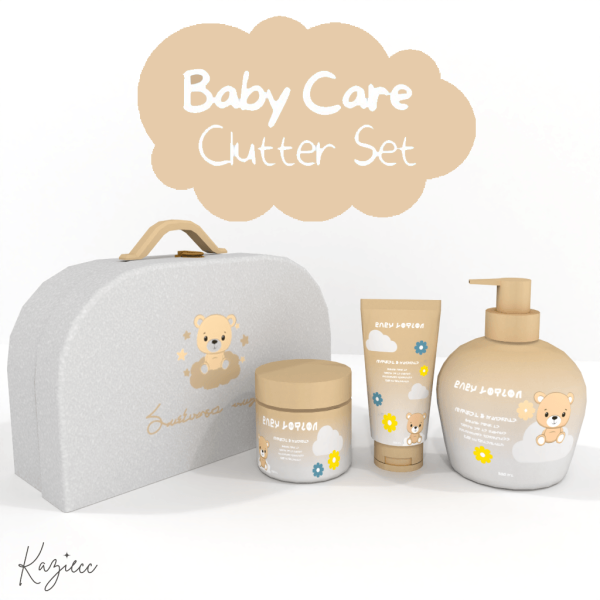 Alpha Baby Care Clutter Set by simsfinds - The Sims 4 Custom Content