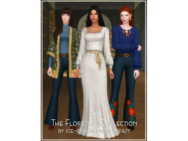 Maxis Match The Florence Collection by icecreamforbreakfast - The Sims 4 Custom Content