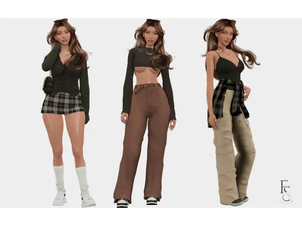 Mix Audra Dean Lookbook by farfallasims - The Sims 4 Custom Content