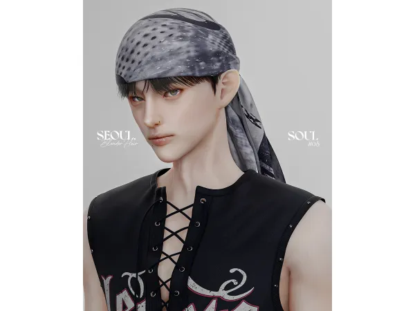 Alpha [SEOULSOUL] 2025_110_Bandana - The Sims 4 Custom Content