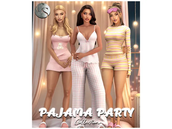 Alpha CAMUFLAJE Pajama Party Collection - The Sims 4 Custom Content