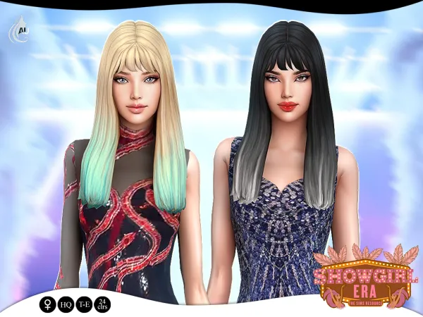 Maxis Match Showgirl Era Taylr maxis match hairstyle - The Sims 4 Custom Content