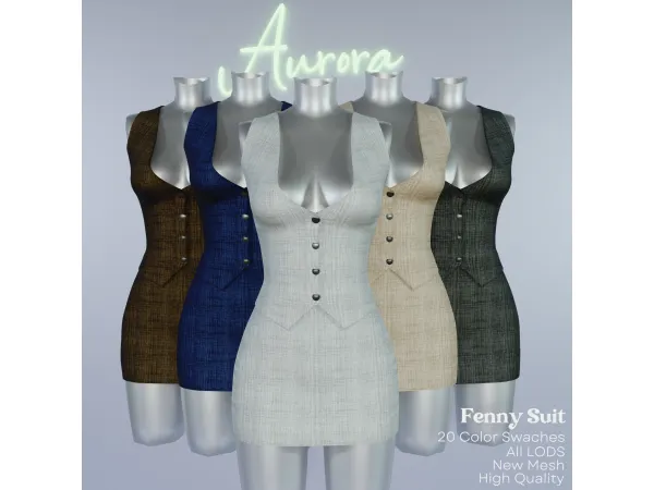 Alpha AU_Fenny Suit - The Sims 4 Custom Content